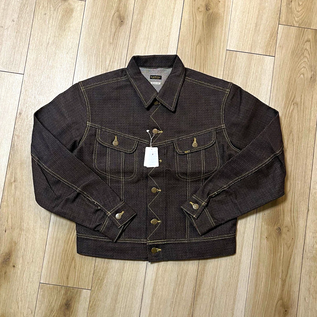 Kapital K Brown Coats, Jackets & Vests Cotton Outer Shell for Men