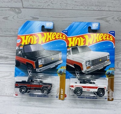 Set Of 2 Hot Wheels 2025-  75 Chevy Blazer Custom Black Red White Box Ships