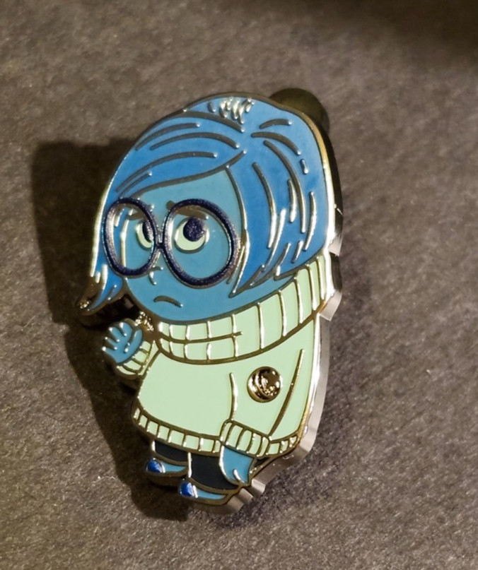 2025 WDW Hidden Disney Mystery Pin Blue Icons: Sadness (Inside Out) - New