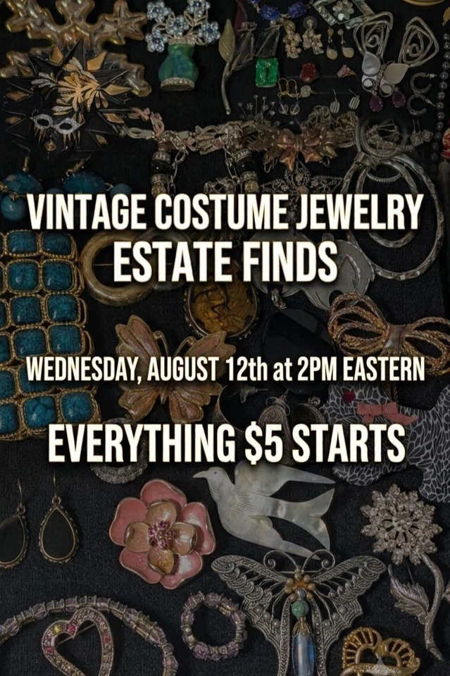Vintage Costume Jewelry Estate Finds - $5 Starts