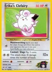 Pokemon Erika's Clefairy (25/134) Gym Heroes MP