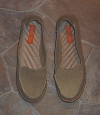 Womens Tan ROCKET DOG Espadrille, Canvas, Flat, Slip On, Jute Shoes - Size 9.5