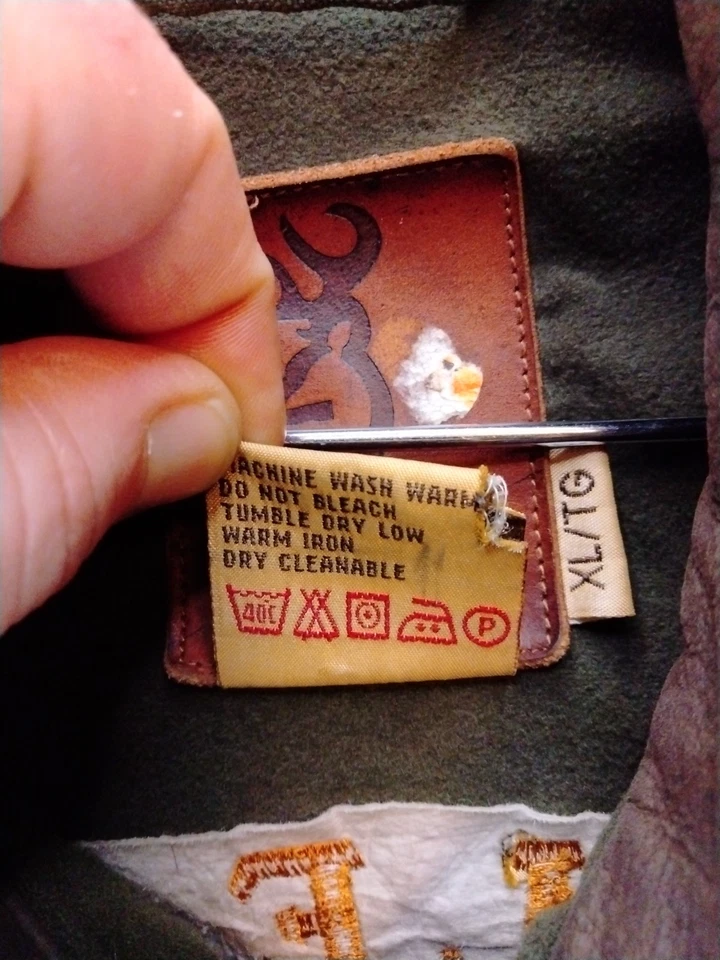 Chaqueta de Caza Browning Para Hombres XL De Colección Verde Abrigo de Tiro Bolsillo Concha Usada en Excelente Condición Foto 3 de 4