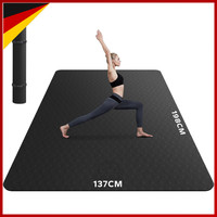 Yogamatte Xxl Rutschfest Ultra Haltbar 198Cm X 137Cm Fitnessmatte Gym Zuhause