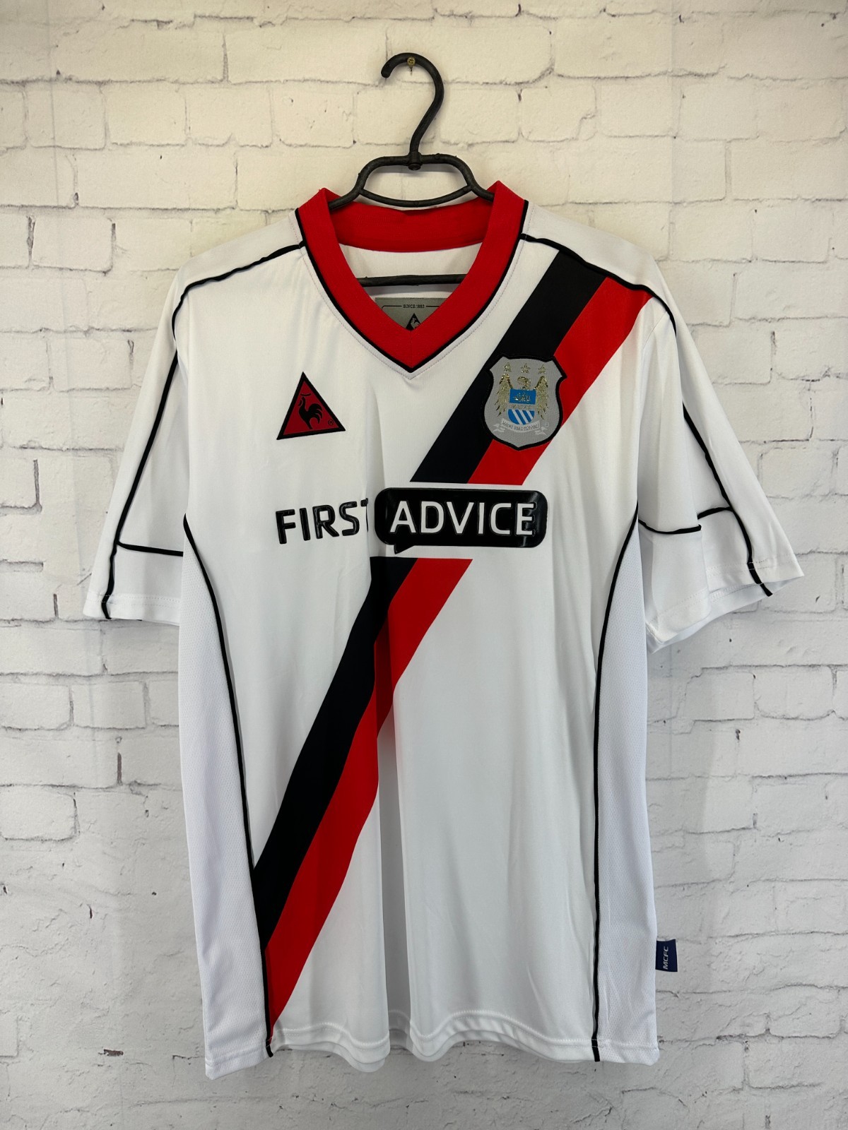 MANCHESTER CITY 2002 2003 VINTAGE RETRO FOOTBALL SHIRT JERSEY AWAY SIZE L