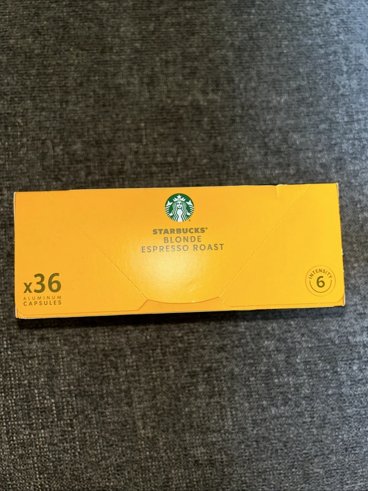 Nuevas cápsulas para tostar espresso rubio Starbucks - Paquete de 36 mejor usadas antes:08/2025+ Foto 2 de 4