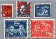DDR Michel-Nr. 293 - 297 postfrisch