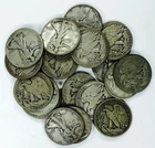 WALKING LIBERTY LOT! 21 COINS TOTAL! INCREDIBLE SILVER! WOW! NR #P2066