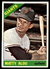 1966 Topps Matty Alou (Warped) San Francisco Giants #94