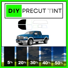 DIY PreCut Premium Ceramic Window Tint Fit Dodge Ram 09-19 (4th Gen) FRONT TWO