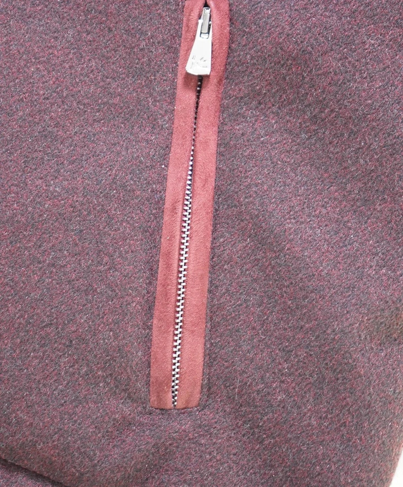 $2,995 ISAIA - "AQUACASHMERE" 100% Cashmere Storm Italy Burgundy Vest - 42R US - Image 4 of 4