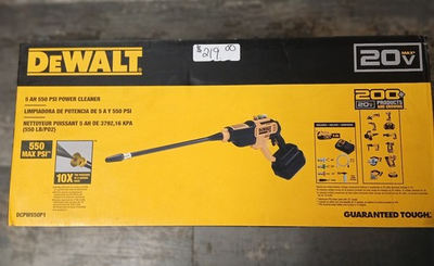 #ad DeWalt DCPW550P1 20V MAX* 550 PSI Cordless Power Cleaner Kit * $169.99