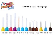 100PCS Dental Mixing Tips for Impression Material C&B Cements Temporary Crowns