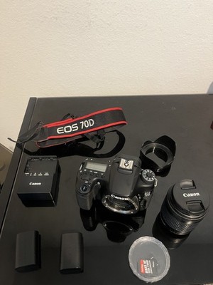 Canon EOS 70D 20.2MP Digital SLR Camera - Black (Kit w/ EF-S IS