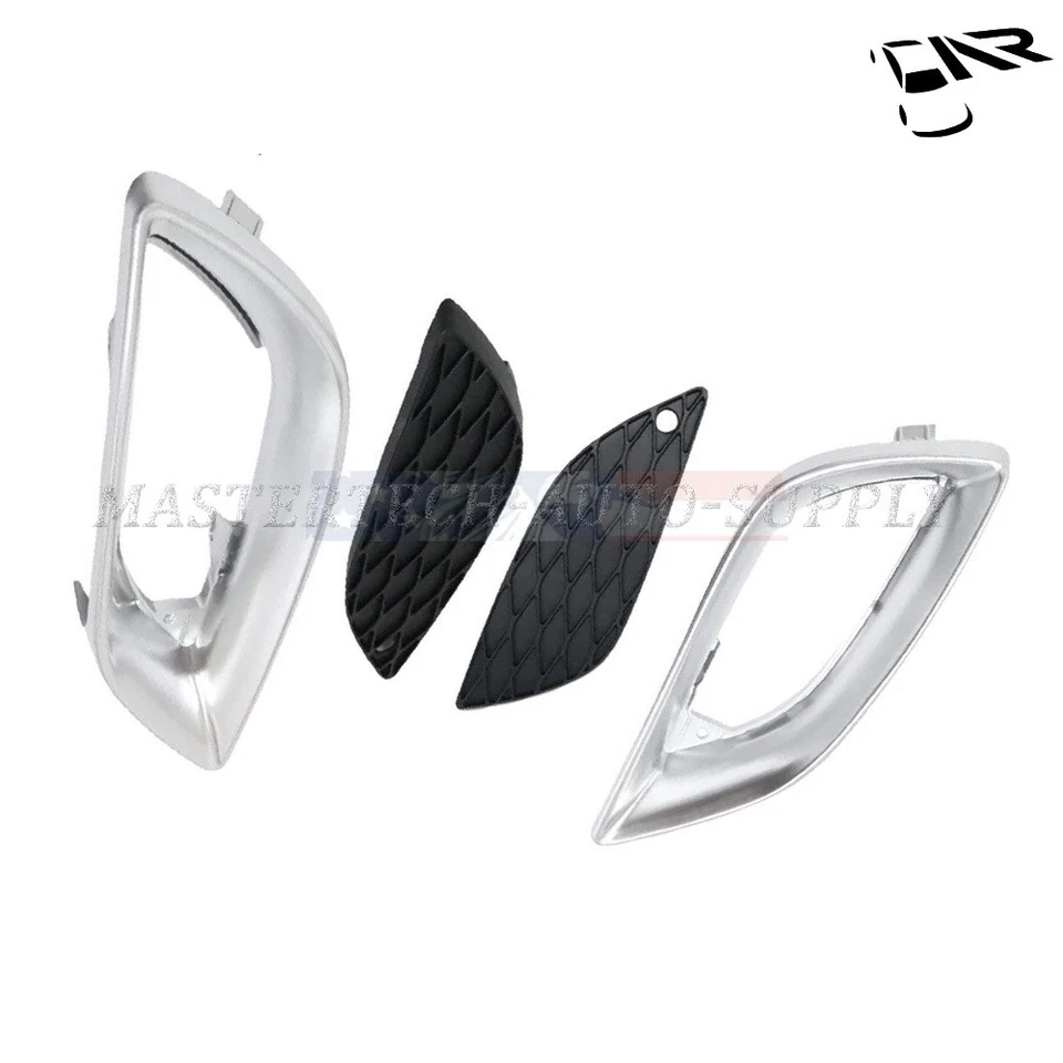 4Pcs Fog Light Trim&grill driver LH&RH Side For Mercedes-Benz R350 2006-2012 Foto 2 de 4