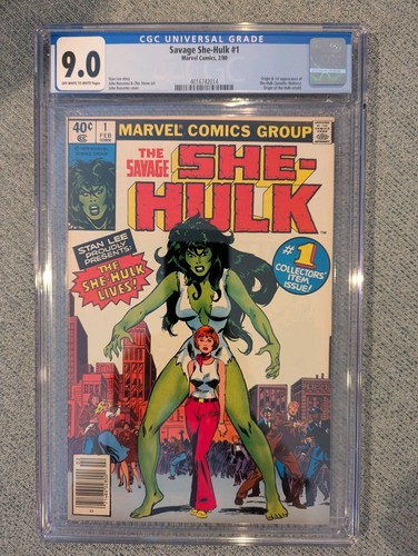 SAVAGE SHE-HULK NO. 1 (FEB 1980) MARVEL NM CGC 9.0 ORIGIN AND FIRST APPEARANCE