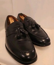 Allen Edmonds Wingham Black Leather Tassel Apron Toe Dress Loafer Men 11.5 D