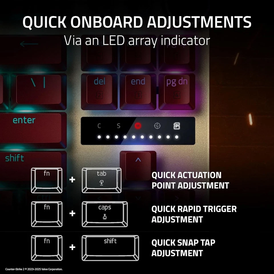 Razer Huntsman V3 Pro TKL Esports Gaming Tastatur Counter-Strike 2 Edition Neu!! - Bild 3 von 4