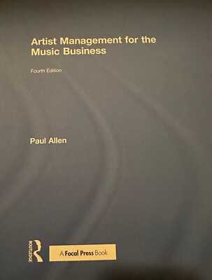 Artist Management for the Music Business-Rare Hardback By Allen, Paul  Free ship