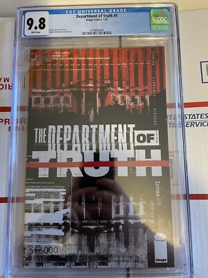 DEPARTMENT OF TRUTH # 5 COVER A CGC 9.8 NM/MT CONSPIRACY THEORY HOT
