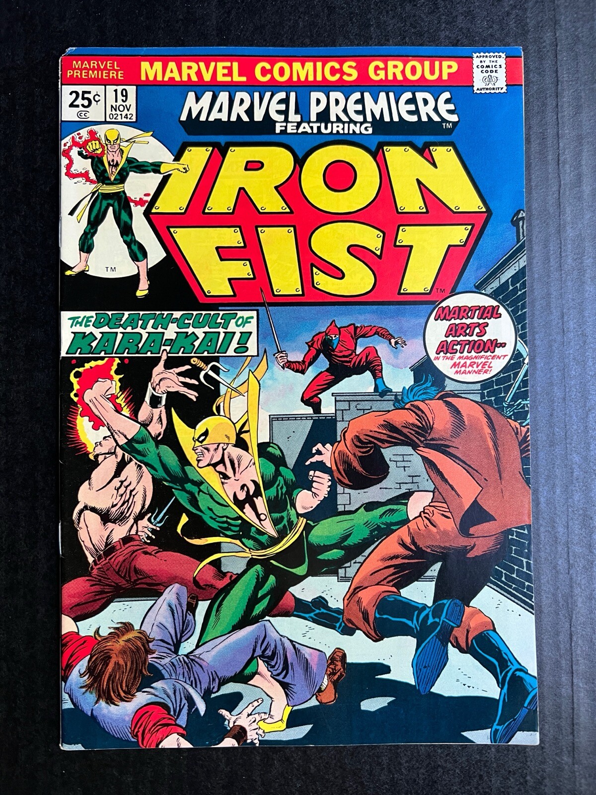 MARVEL PREMIERE #19 IRON FIST Nov 1974 Add for Hulk #181 1st App Colleen Wing