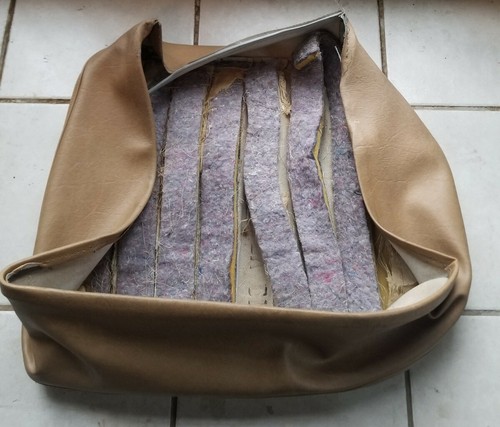 Mercedes W123 OEM 300TD palomino Beige wagon rear seat bottom cover MB TEX - Bild 4 von 5