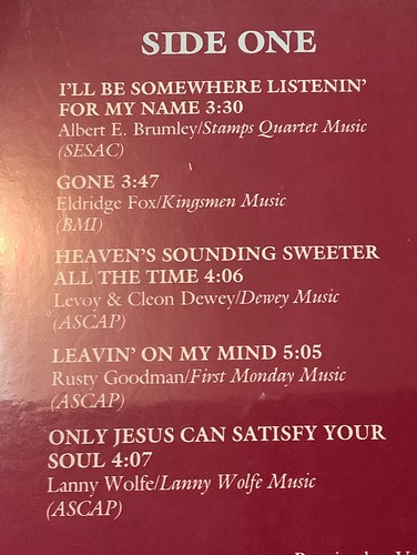 “STILL SEALED”Jimmy Swaggart,Greatest Hits,Vol.Four R03648 JIM RECORDSVinyl 1987 - Picture 3 of 5