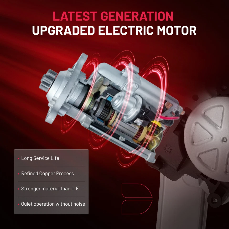 Rear Left Side Window Regulator with Motor for 2011-2012 Chevrolet Chevy Cruze Foto 4 de 4