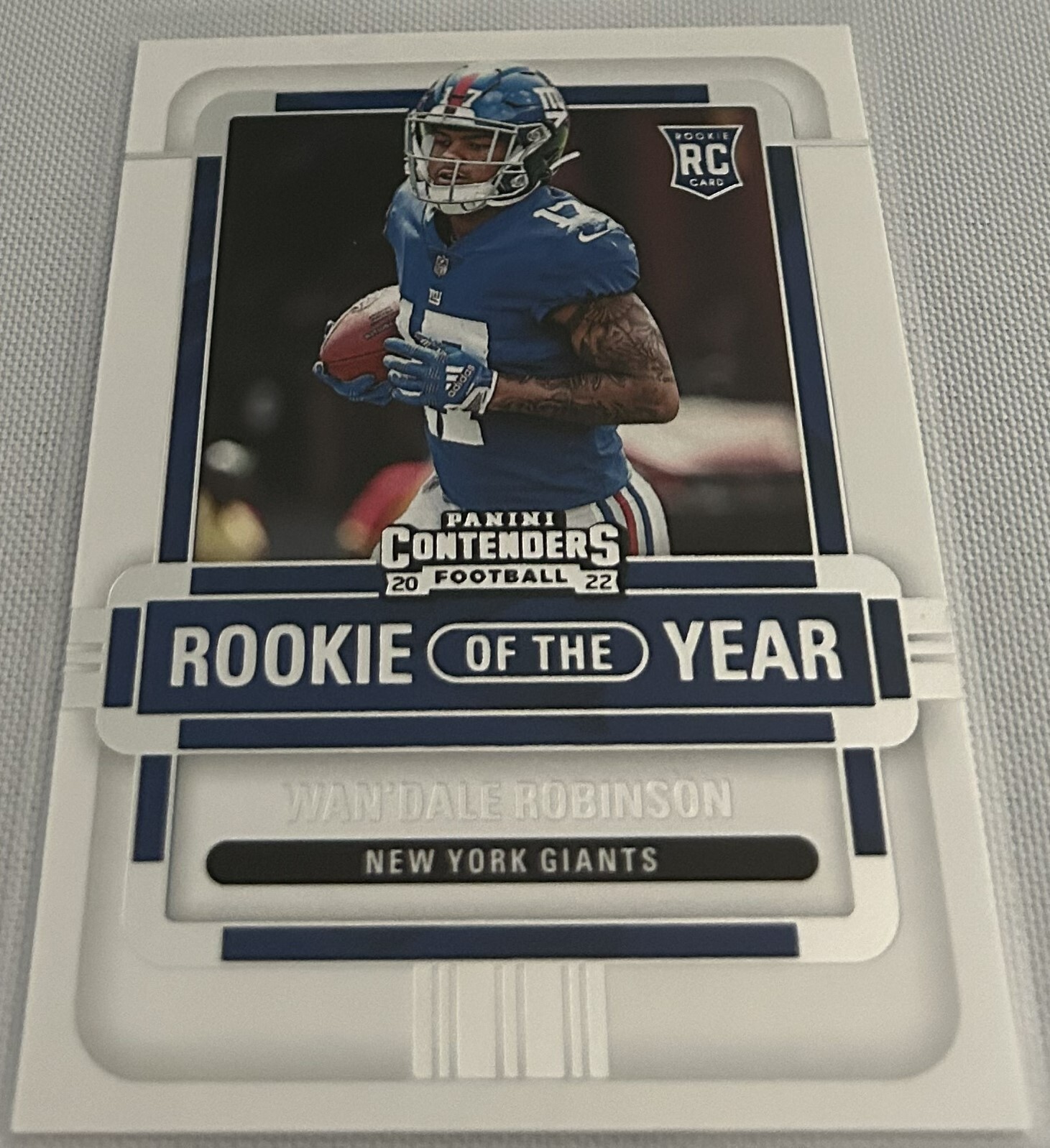 2022 Panini Contenders Football Wan'Dale Robinson New York Giants ROY Contenders