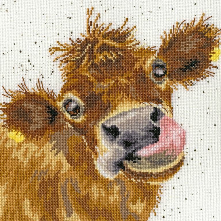 Hannah Dale - Moo Cross Stitch Kit by Bothy Threads