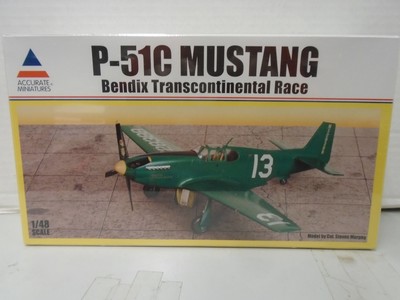 1/48 Accurate Miniatures P-51C Mustang Bendix Race Model Kit (784776000135)