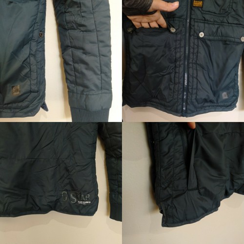 G-Star Blue Orange Reversible Bomber Retro Look Winter Jacket Size XS - Picture 8 of 9