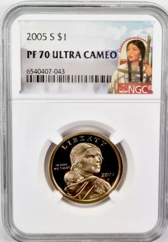 2005 S Sacagawea Dollar NGC PF70💥FLAWLESS QUALITY💥