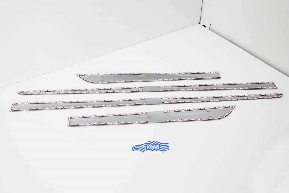 Falda de línea lateral cromada plateada 4P D-034 Ems para Hyundai Elantra 2011~2016 Foto 2 de 4