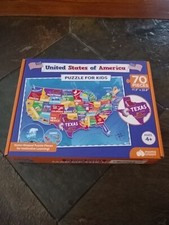 United States Puzzle for Kids - 70 Piece - USA Map Puzzle 50 States with