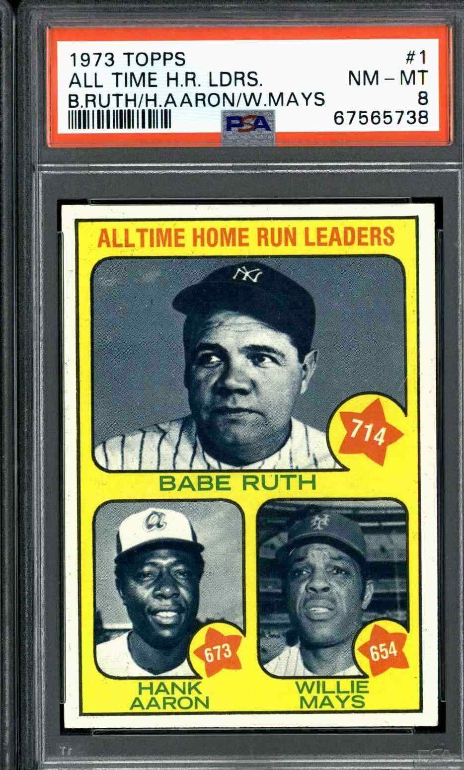 1973 Topps 1 All Time Home Run Leaders PSA 8 eBay