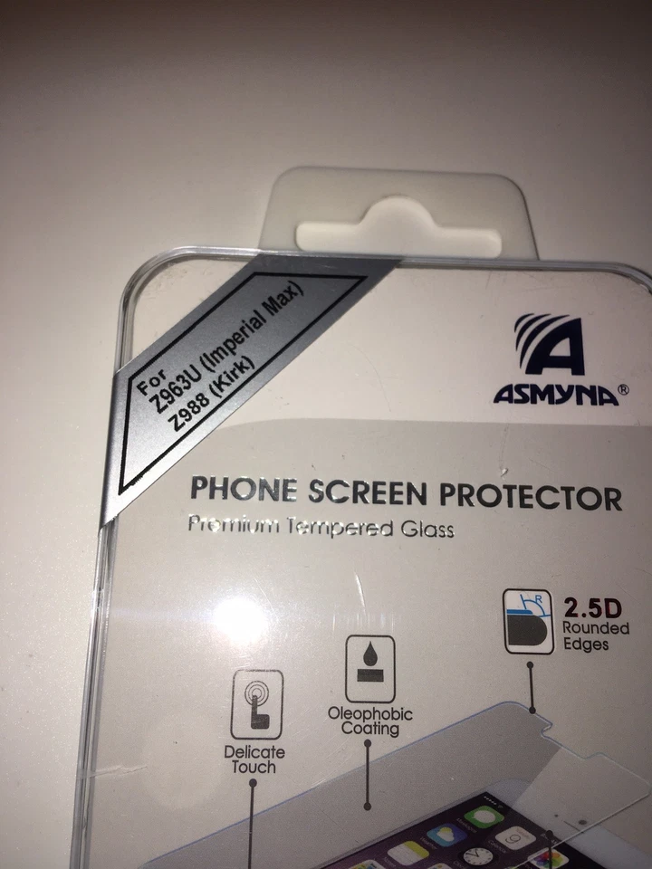 Asmyna PROTECTOR PANTALLA CRISTAL TEMPLADO PARA ZTE IMPERIAL MAXZ963u & Z988 kirk  Foto 2 de 3