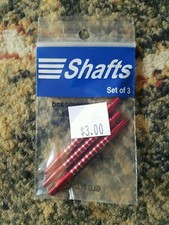 2inch 2ba Red/Silver Viper Straight Aluminium Shafts