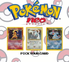 Vintage Pokémon Neo Genesis Unlimited WOTC - Pick Your Card - Complete Your Set