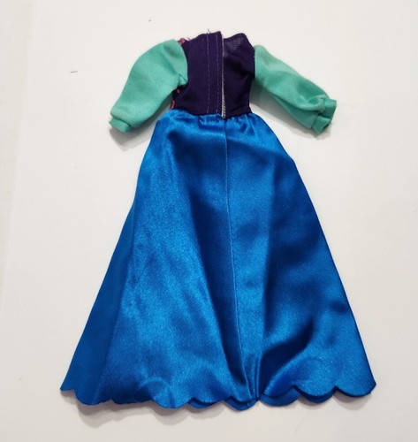 DISNEY FROZEN ANNA NUR PUPPENKLEID BLAU & SCHWARZ - Bild 3 von 3