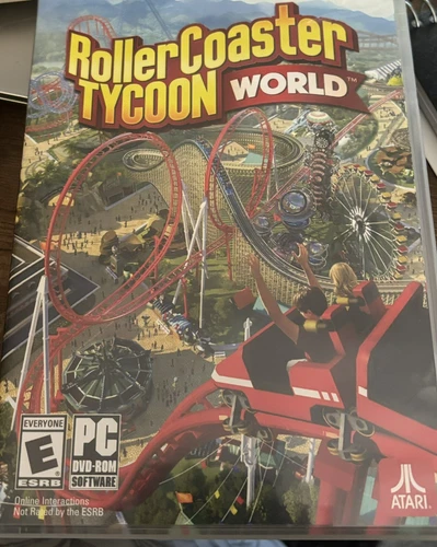 ROLLER COASTER TYCOON WOLD PC DVD-ROM SOFTWARE ATARI Computer Game