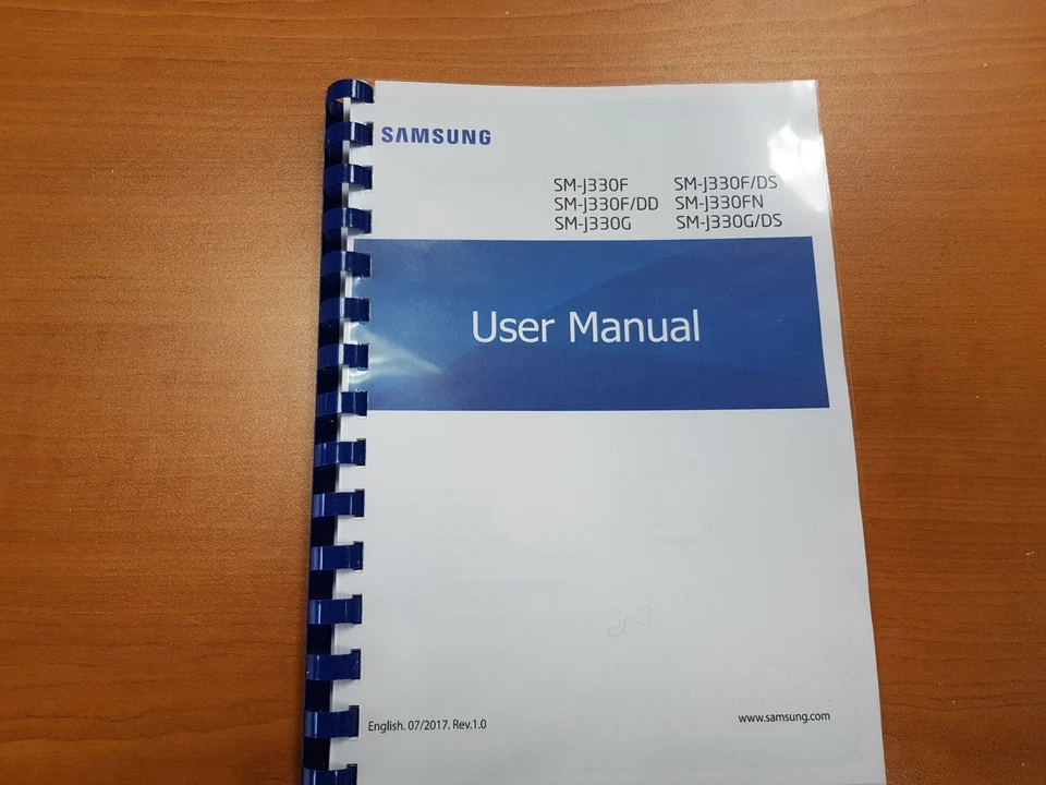 SAMSUNG GALAXY J3 J330F (2017) PRINTED INSTRUCTION MANUAL GUIDE 127 PAGES A5 - Image 1 of 1