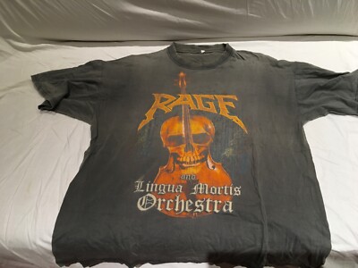RAGE LINGUA MORTIS ORCHESTRA THE CHRISTMAS SHOWS TOUR T SHIRT ORIG. 1997 L