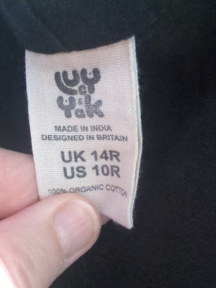 Lucy And Yak Dungarees 14R Black With M&S Size 16 Top! eBay