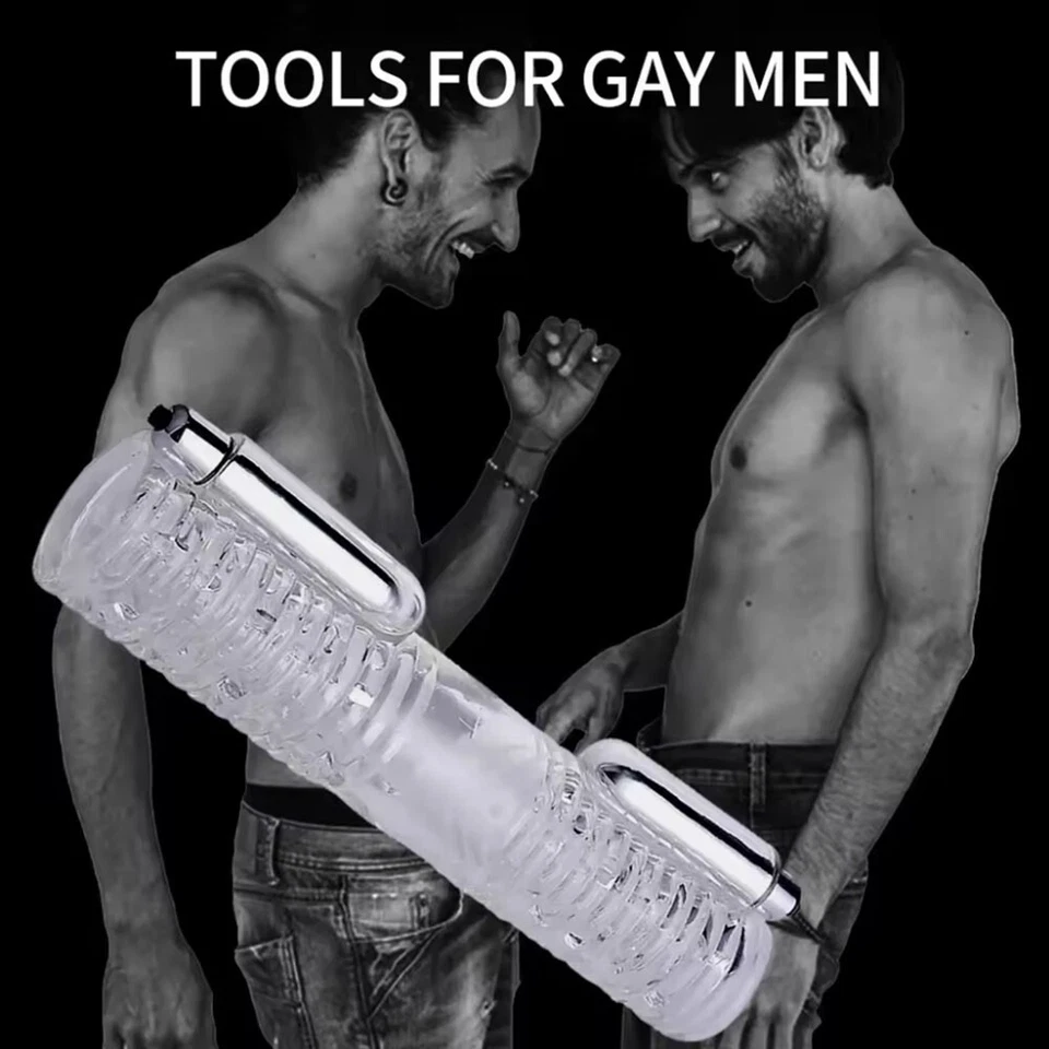 Doble Stroker Gay Masturbador Masculino Retraso Masturbador Duradero Pene Juguete Sexual Foto 4 de 4