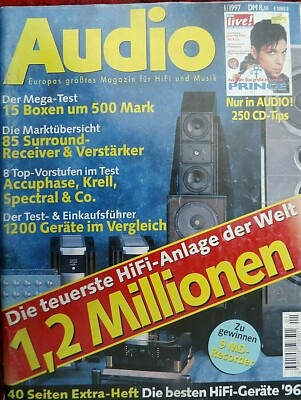 AUDIO 1/97. TRANROTOR QUINTESSENCE, ACCUPHASE C 275,  AUDIO RESEARCH REFERENCE 1