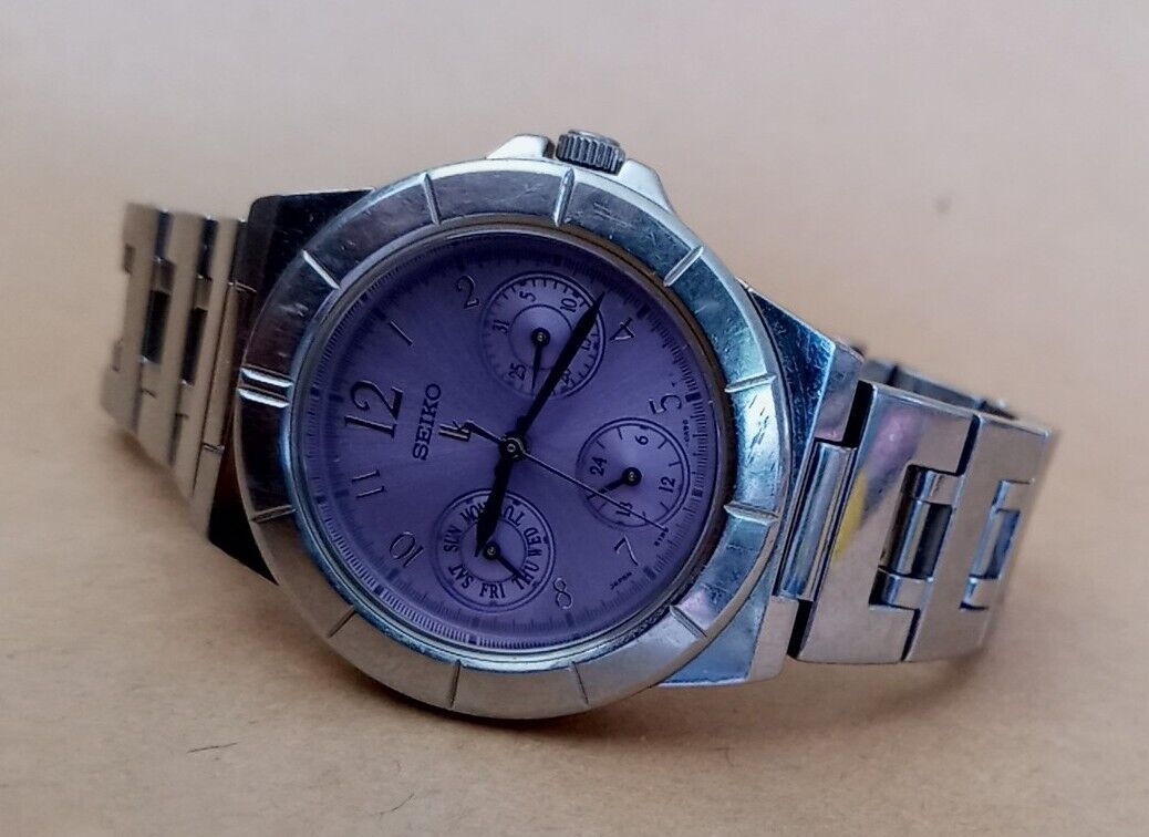 Beautiful Ladies Seiko Lukia 5Y89-0B30 Watch Purple Dial Beautiful Ladies Seiko Lukia 5Y89-0B30 Watch Purple Dial