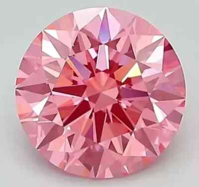 #ad 9.47 CT Natural Pink Diamond Round Cut D Grade Certified VVS1 14x14x10 mm $599.99