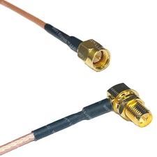 RG316 SMA MALE to RP-SMA FEMALE ANGLE Coax RF Cable USA-Ship
