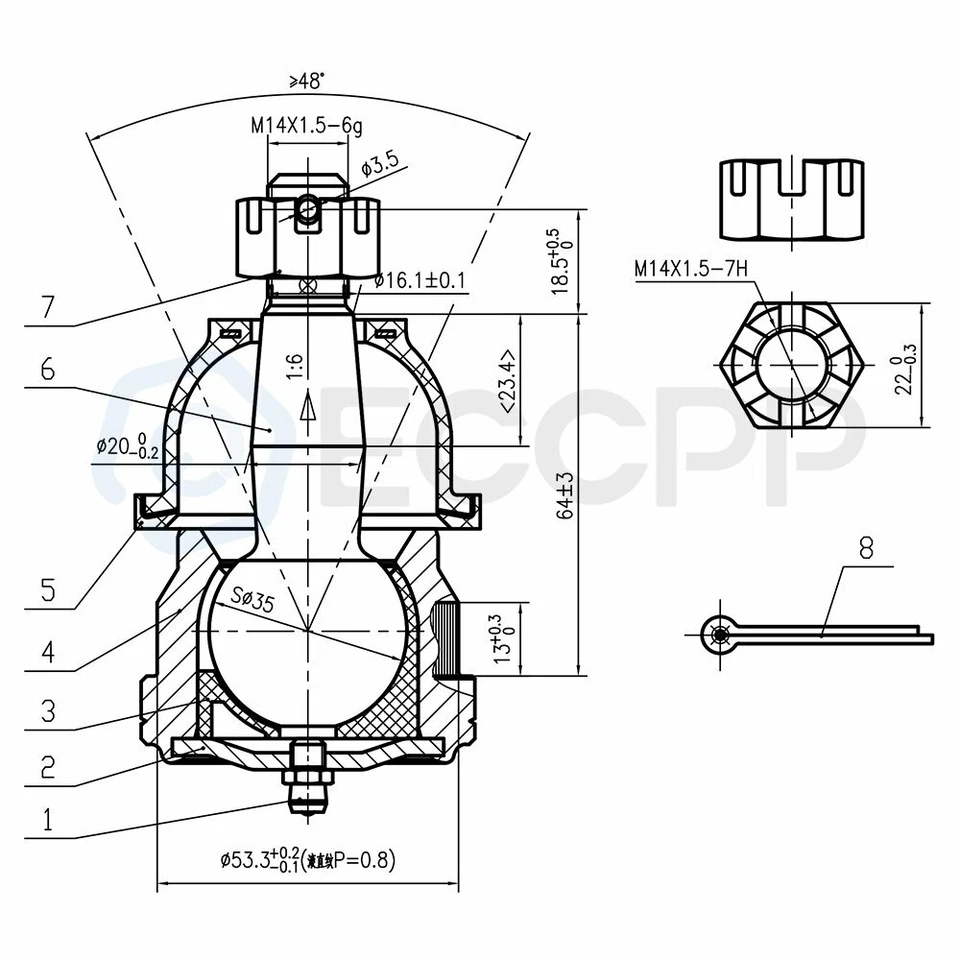 14pcs Complete Front Suspension Kit For 78-87 Chevrolet Pontiac Oldsmobile Buick - Image 2 of 4